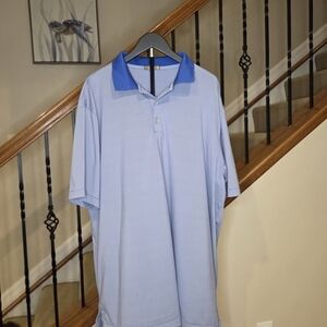 Men's Peter Millar Blue Polo Shirt XXL